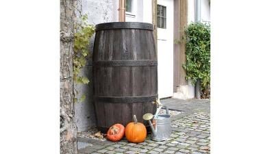 Burgundy Barrel Water Butt – 500 Litres