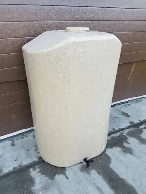 Water butt, 300l slim, sandstone or granite effect plus choice of quality filter